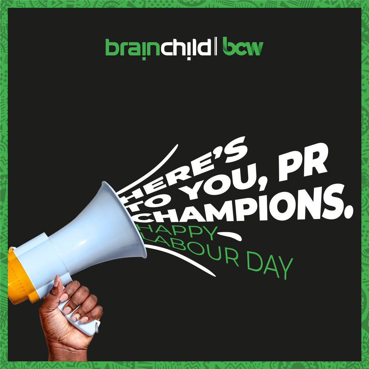 PR mavens, this Labour day, we celebrate your mastery of storytelling and your knack for shaping perceptions.
Take a bow and enjoy a day of well-deserved relaxation.

Happy #LabourDay 
 
#Brainchildbcw #LaborDay2024