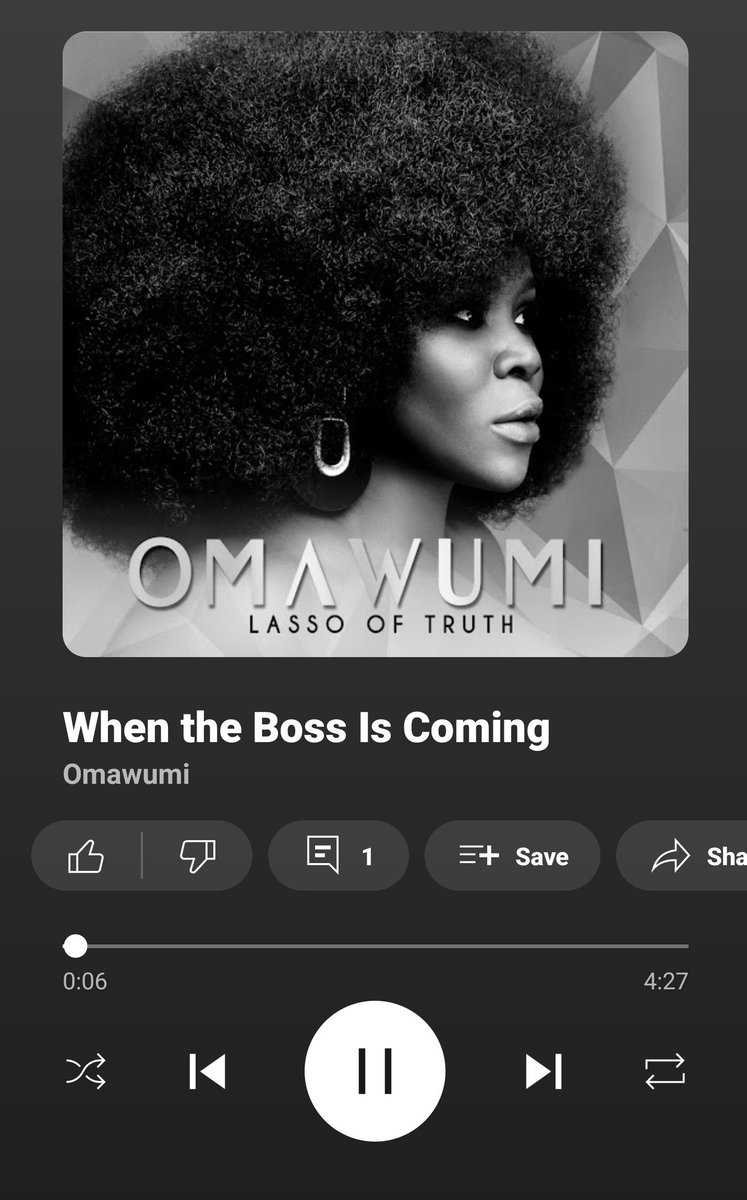 Phewwwww @Omawumi this song!! Not sure why we didn't celebrate this enough! Still picture a futuristic music video for this!