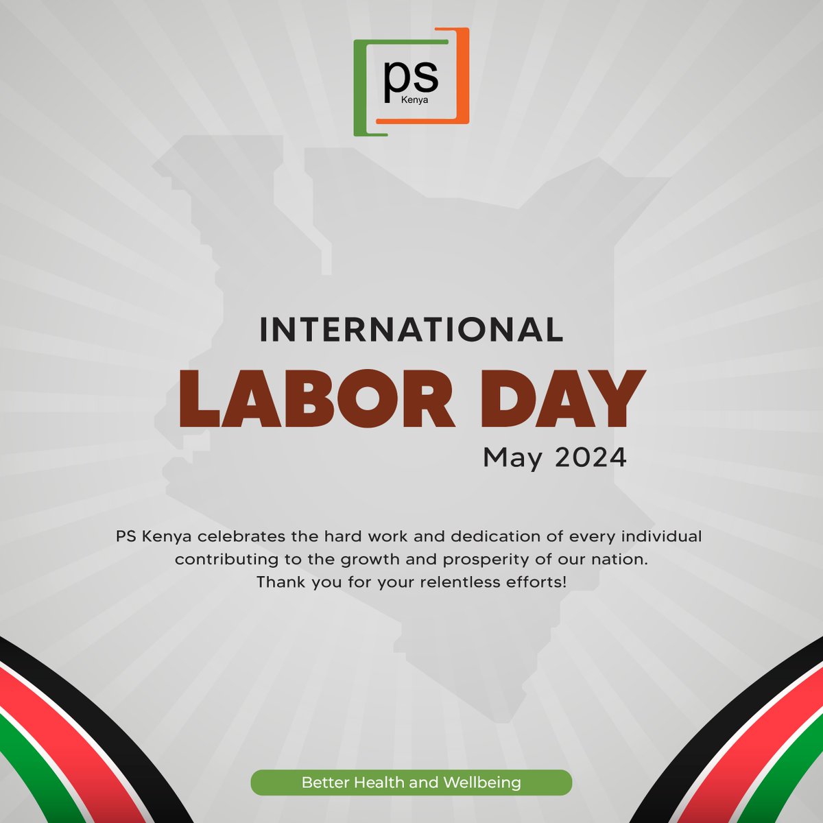 #PSKenya wishes you all a Happy Labor Day! May this day bring you not only relaxation but also a renewed sense of energy and purpose. May your health and wellbeing prosper as you enjoy the fruits of your labor. #LaborDay2024 #BetterHealthandWellbeing