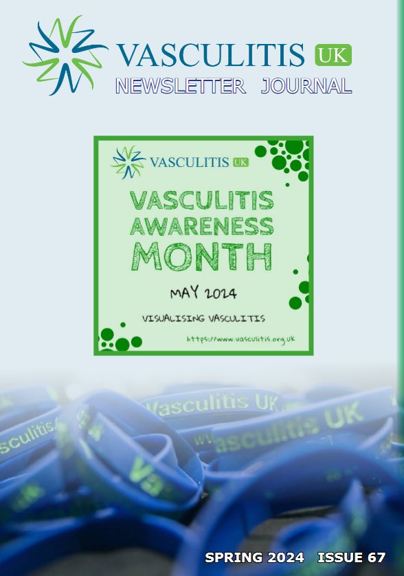 First day of #vasculitis awareness month - grab a cup of tea and take a moment to read the #VasculitisUK Spring 2024 newsletter 💚💙 vasculitis.org.uk/news/autumn-20…