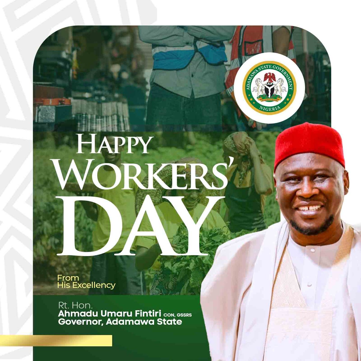 Happy Workers' Day, Adamawa State! Today, we celebrate our dedicated workforce. I'm proud to lead a state where workers' welfare is a top priority. Prompt payment of salaries, allowances, pensions, and measures to cushion subsidy removal effects are commitments to our valued…