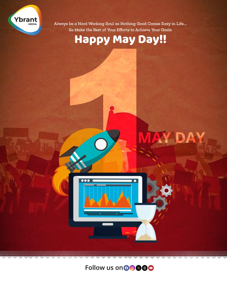 Happy 'May Day' to all the hardworking people of the world.✊

#MayDay #LabourDay #MayDay2024 #1stMay #InternationalWorkersDay #YbrantTv #YbrantMedia