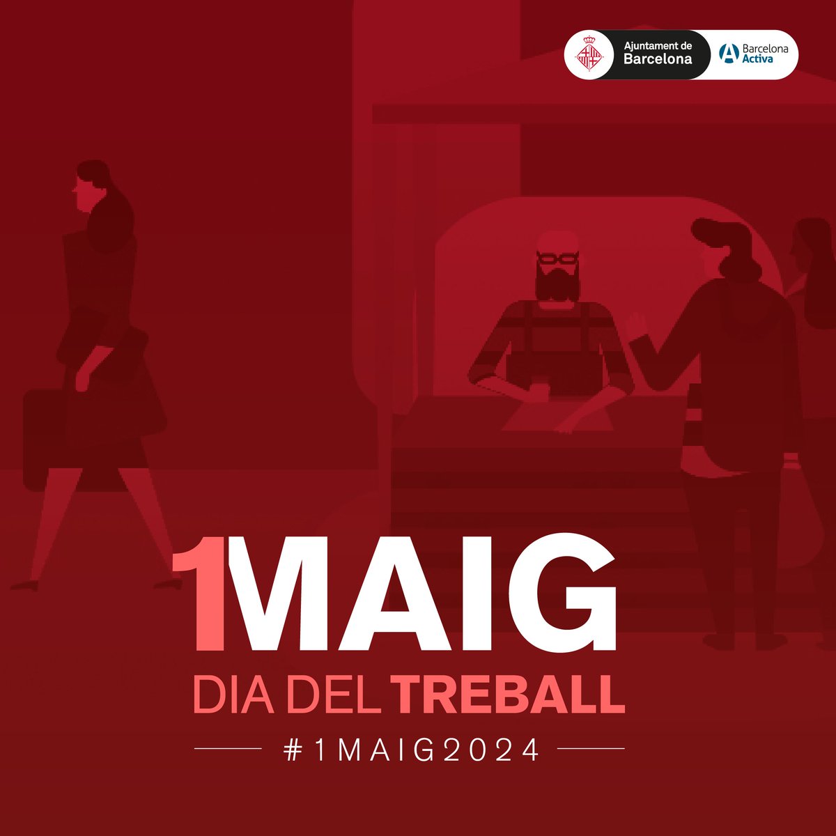 Avui commemorem l'1 de maig, dia internacional de les persones treballadores!

Des de Barcelona Activa tenim un compromís amb l'ocupació de qualitat i t'oferim assessorament per conèixer els teus #drets als Punts de Defensa dels Drets Laborals. 
ℹ loom.ly/3uhWX98