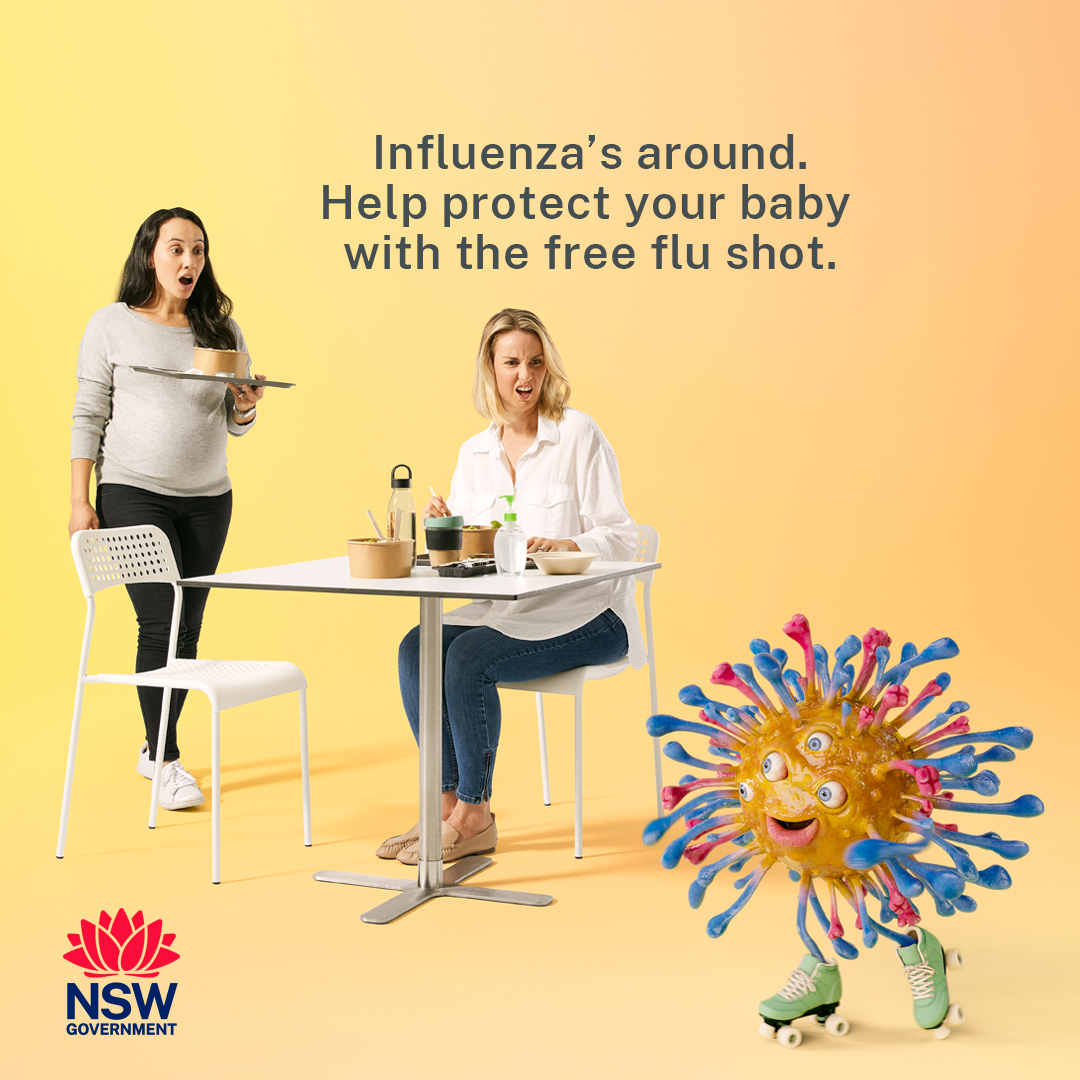 🦠 Influenza is serious for pregnant women and their baby 🤰🫄🏿🤰🏽

An influenza (flu) vaccine is free* for all pregnant women.

The influenza vaccine reduces the risk of you getting seriously ill this w...

 🔗 health.nsw.gov.au/flu @NSWHealth

#flu #influenza #fluvaccine