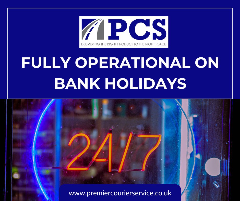 Don't hesitate to reach out if you need our courier services this bank holiday weekend. #OpenForBusiness #BankHolidayDeliveries #CourierServices