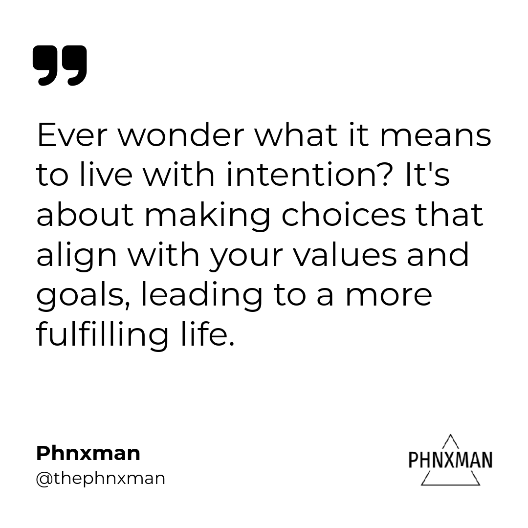 thephnxman's tweet photo. Living with intention isn't just a fancy phrase; it's a lifestyle choice that can bring joy to your everyday moments. Subscribe to our newsletter for more insights. #LivingWithIntention #Mindfulness #PersonalGrowth https://t.co/gaLE0y1DB1