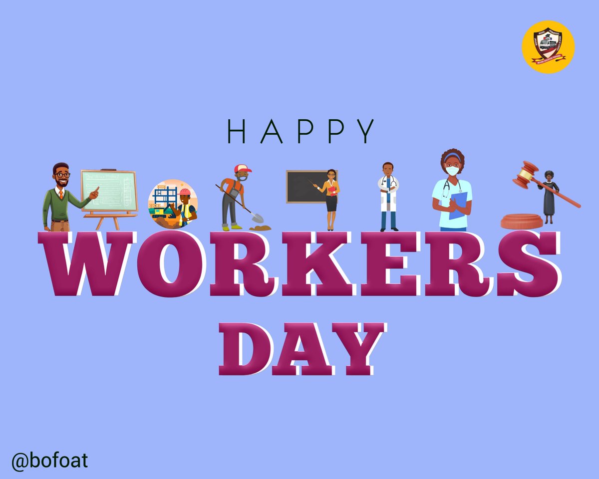 Shout out to all legitimate workers out there who keep laboring to deliver.

We are super proud of you all!

#bofoat
#May1st 
#HappyWorkersDay 
#PeopleFirst