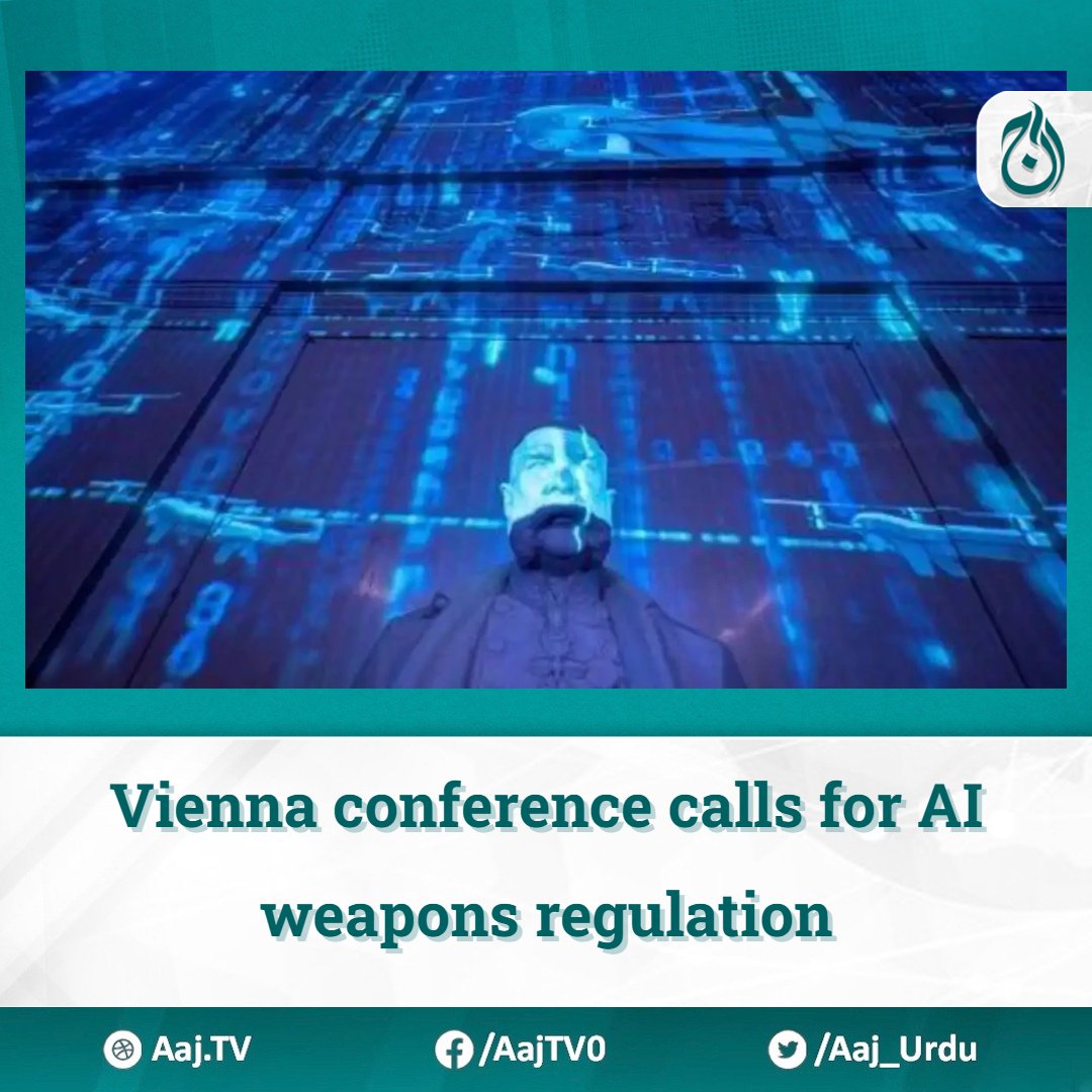 Vienna conference calls for AI weapons regulation

Read more: english.aaj.tv/news/330359964…

#ViennaConference #AIWeapons #Regulation #OppenheimerMoment #AutonomousWeapons #Disarmament