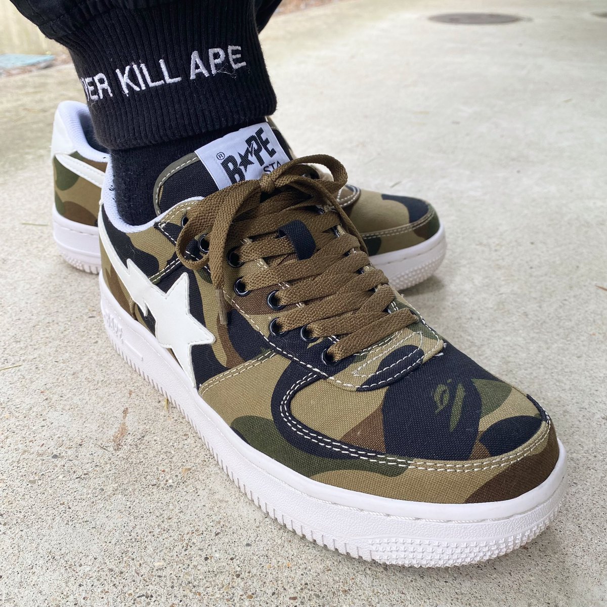 Ryo_23_3's tweet image. 今日はbapestaでお出かけ〜
Bapeといえば、やっぱり1st Camo🦆

#スニーカー #bapesta #ベイプスタ 
#bathingape #ベイジングエイプ