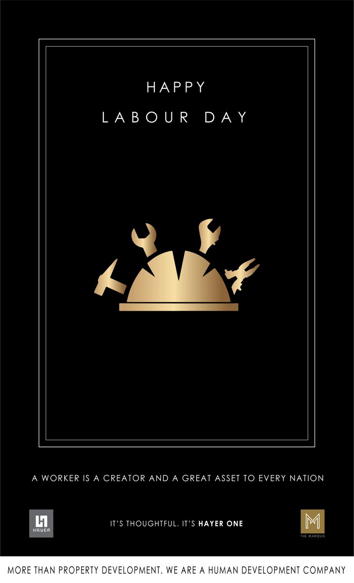 HayerOneGroup's tweet photo. A worker is a Creator and a Great asset to every Nation. Happy Labour Day

#happylabourday #LabourDay2024 #labourdaycelebration https://t.co/XK5nq3a0xi