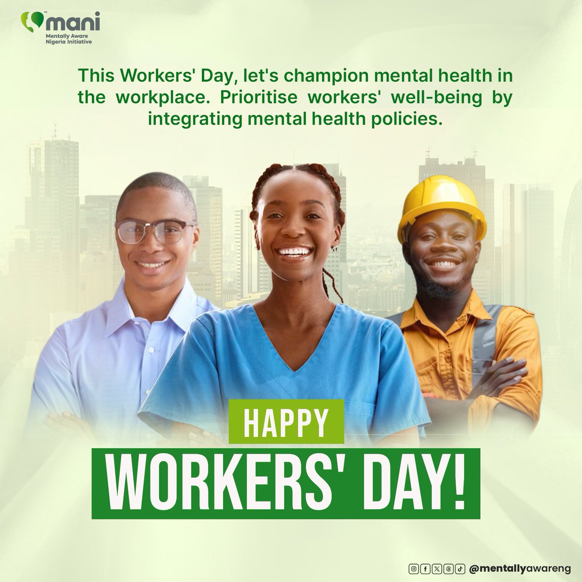 Today, as we honour the hard work and dedication of workers worldwide, let's also shine a light on mental health in the workplace. From office environments to remote settings, mental well-being plays a crucial role in employee productivity and satisfaction. Let's prioritise