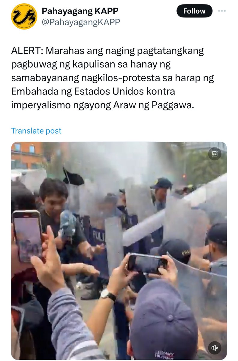 Dun kayo mag-rally sa harapan ng Chinese Embassy, di naman US coast guard ang nananakit ng mga Pilipino. Or better yet, why not request the Phil Coast guard to allow you to join their boats in going to WPS? Para maranasan nyo ring ma water cannon. Chicken yang water hose ng