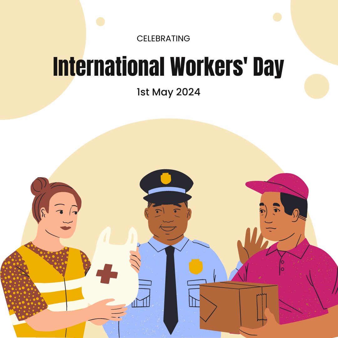 Today we celebrate the achievements of workers all around the globe!

#InternationalWorkersDay #WorkersDay