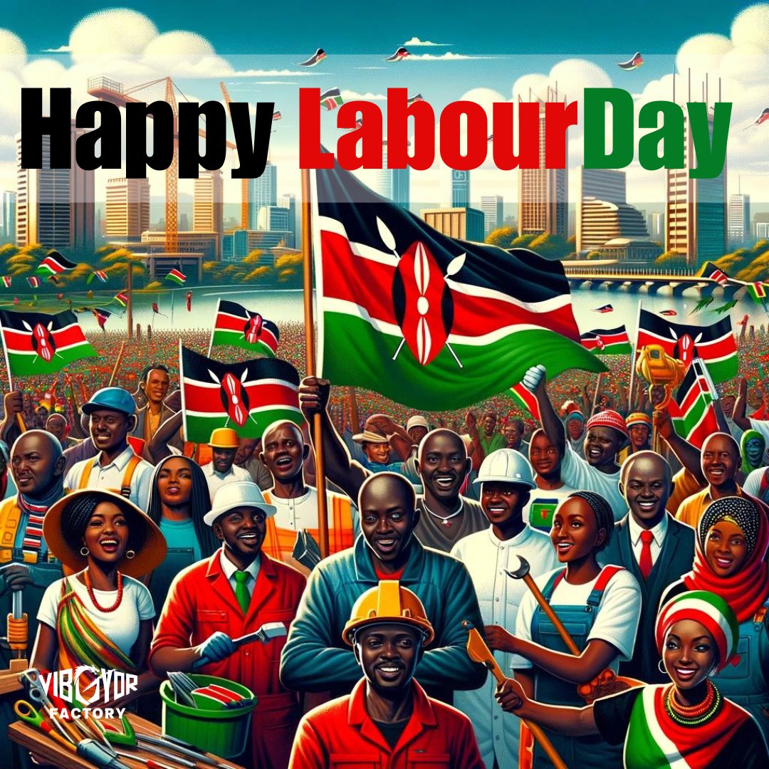 🎉 Happy Labour Day, Kenya! 

Today, we honour the hard work, dedication, and achievements of all Kenyan workers. From the bustling streets, of Nairobi to the creative spaces, your contributions fuel the spirit and growth of our nation.

#LabourDayKe #ProudlyKenyan #KenyanTalent