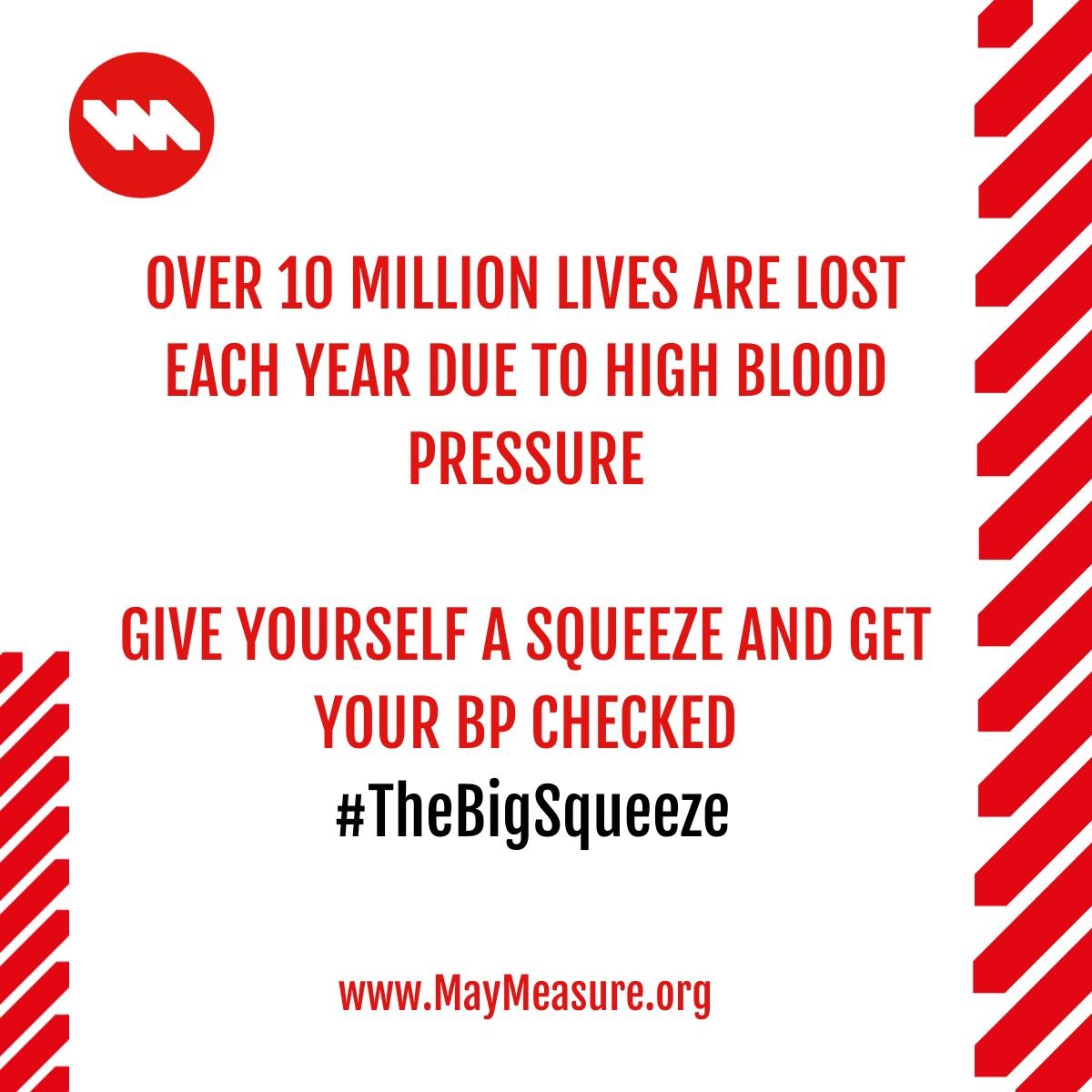 It's May 1st which means it's the start of May Measurement Month! 🎉
We are encouraging everyone to get their blood pressure checked.❤️
Visit hubs.la/Q02vtVbv0 to learn more and get involved. 

#MayMeasurementMonth #HypertensionAwareness #HealthIsWealth #TheBigSqueeze