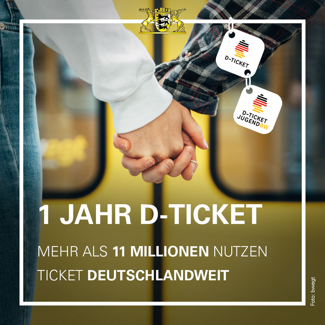 VerkehrBW's tweet photo. So einen Geburtstag muss man feiern. Happy Birthday #Deutschlandticket! https://t.co/BwB21q8Yss