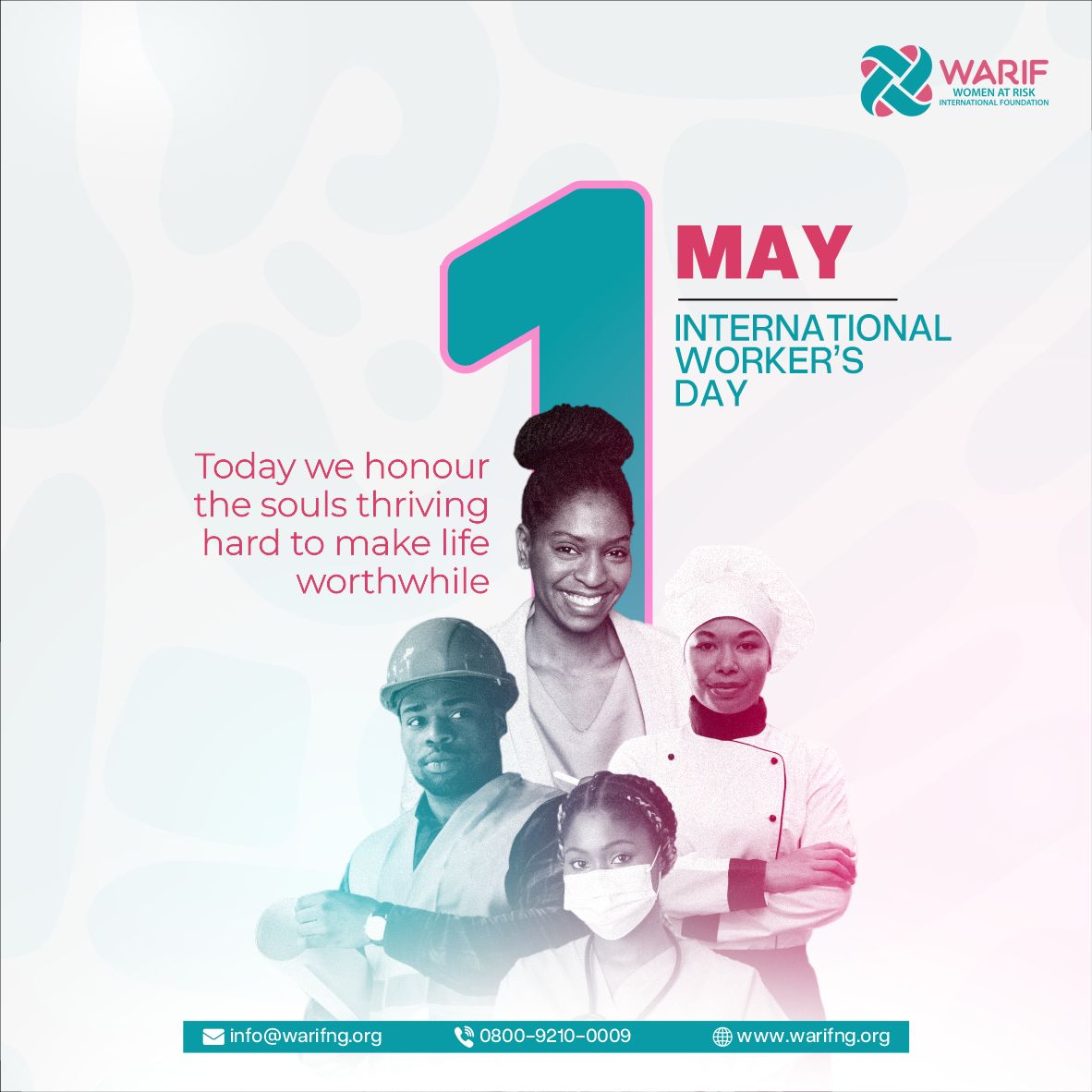 At WARIF, we all are heavily dependent on the contribution of everyone surrounding us, as it is our collective responsibility to eradicate all forms of sexual abuse against women and children in our society. To our PARTNERS, SPONSORS, FRIENDS, AND SURVIVORS, HAPPY WORKER'S DAY!
