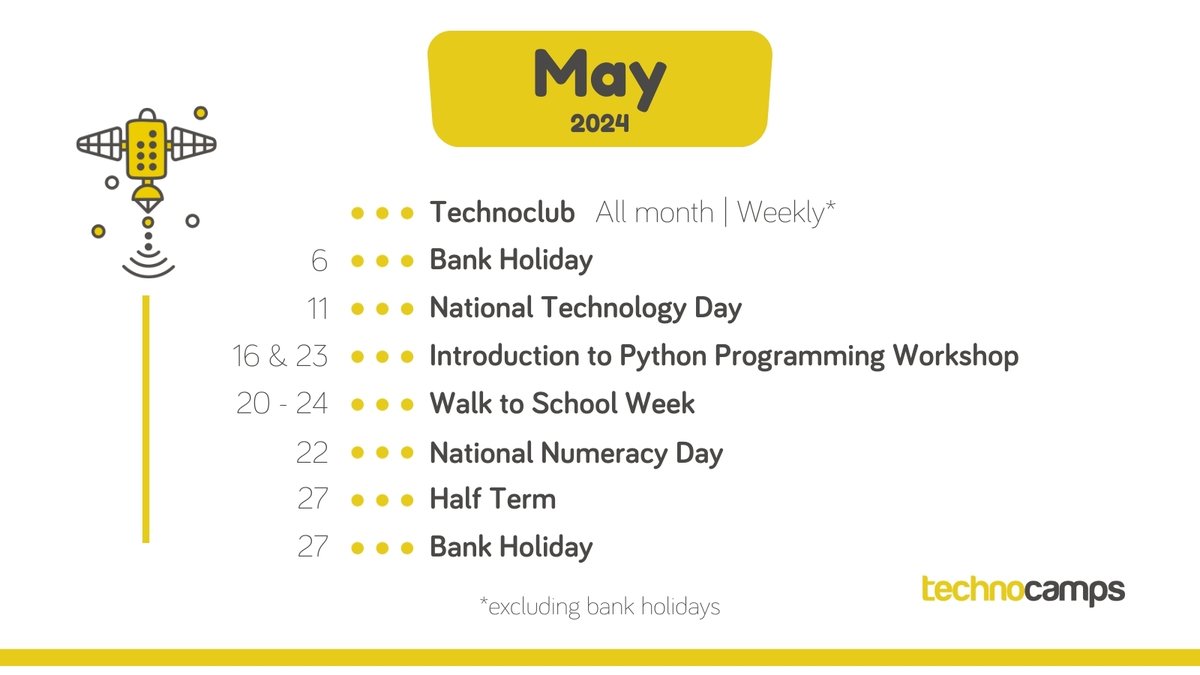 ☀️🌸 Happy May! Here's what's on this month... Check out all of our free events 👉 tc1.me/events