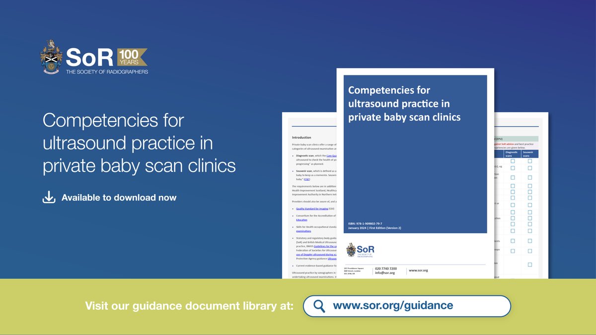 #Sonographers who perform obstetric #ultrasound examinations have a professional responsibility to minimise unnecessary insonation to the fetus. Our document outlines the essential skills & knowledge you should have, in order to carry out scans safely 👉 bit.ly/3JQFwGx