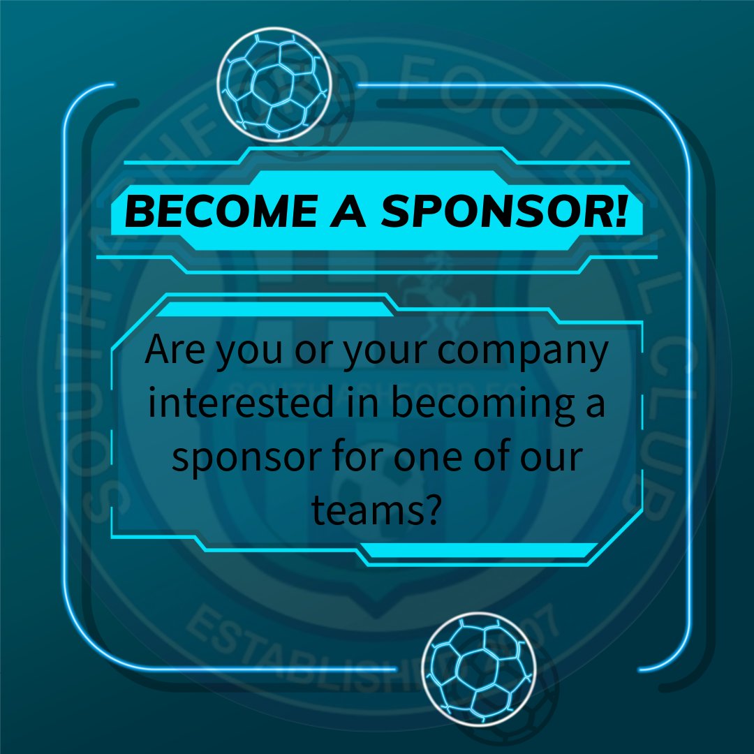🌟Become a Proud Sponsor of South Ashford FC!

📧 For more details, see our website or get in touch!
🌐southashfordfc.com

#SAFC #SponsorshipOpportunity #LocalBusiness