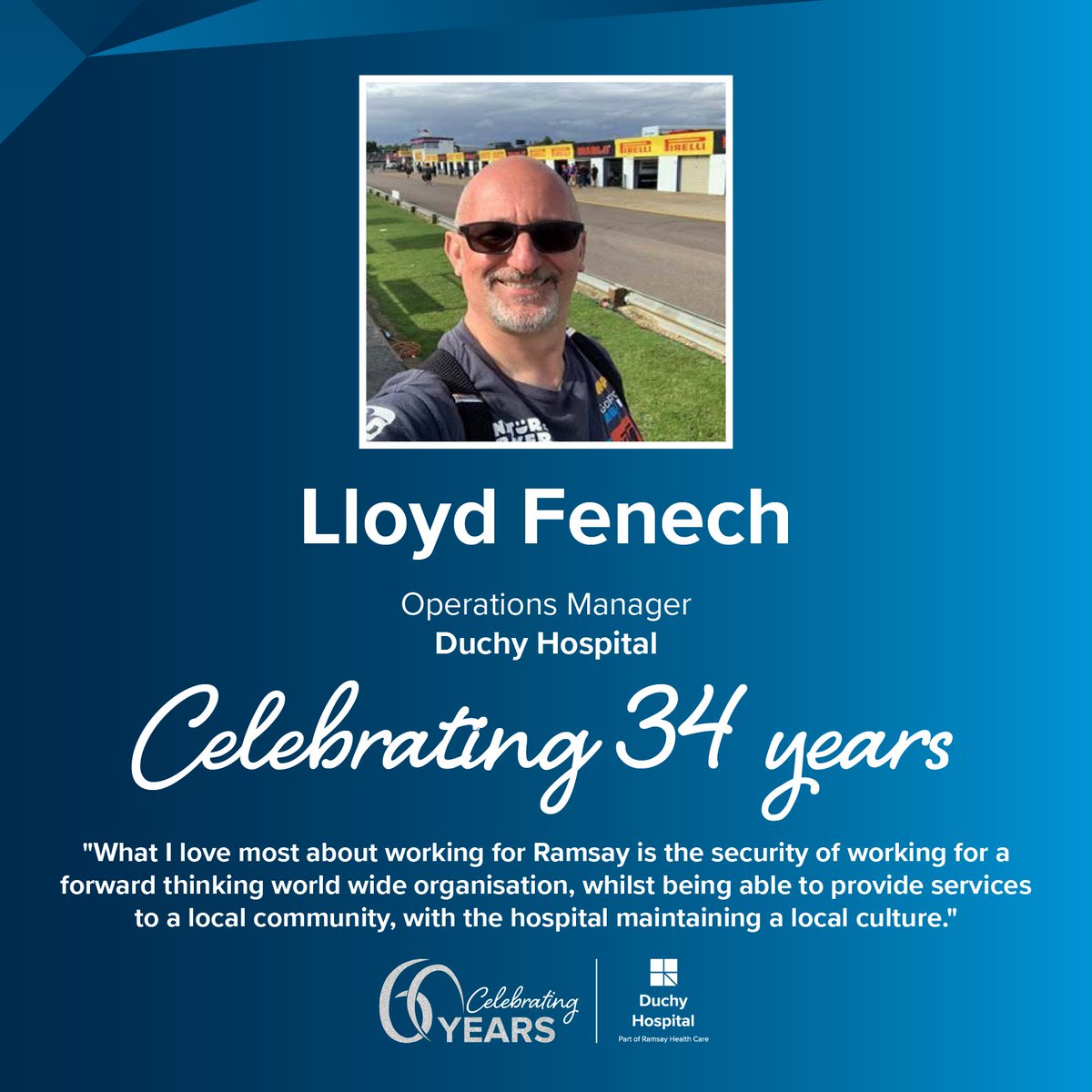 We have interviewed some of our people who form a key part of our success. We speak to Lloyd Fenech, Operations Manager at Duchy Hospital as he celebrates 34 years with Ramsay Health Care UK. Read more: ow.ly/wwN650Ro9Rq
