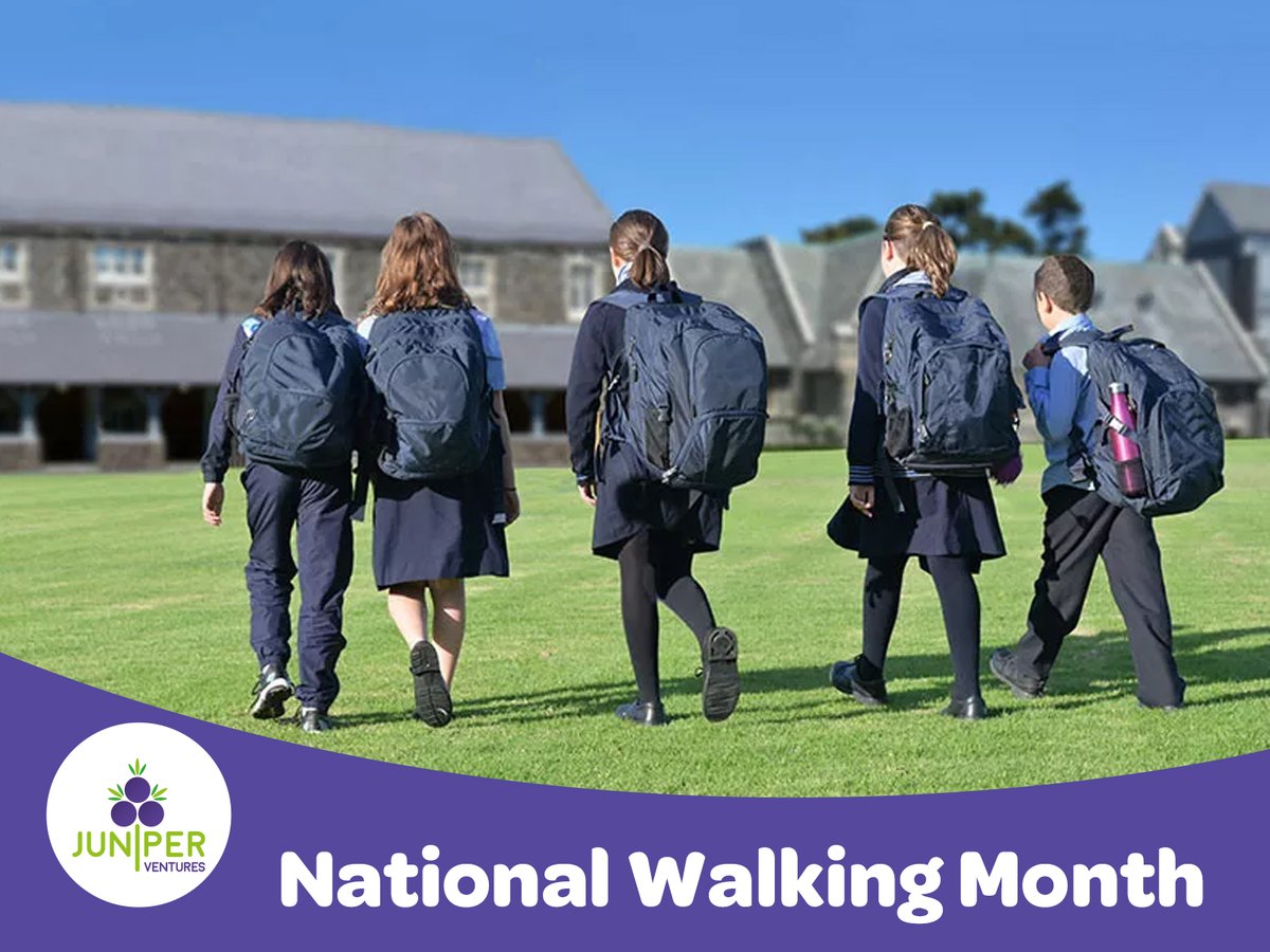 May is National Walking Month! Help your child stay active and safe by walking to school. Here are tips: •Safe route planning •Practice walks •Learn about traffic safety •Walk with buddies •No phones/earphones •Reflective gear for visibility #NationalWalkingMonth