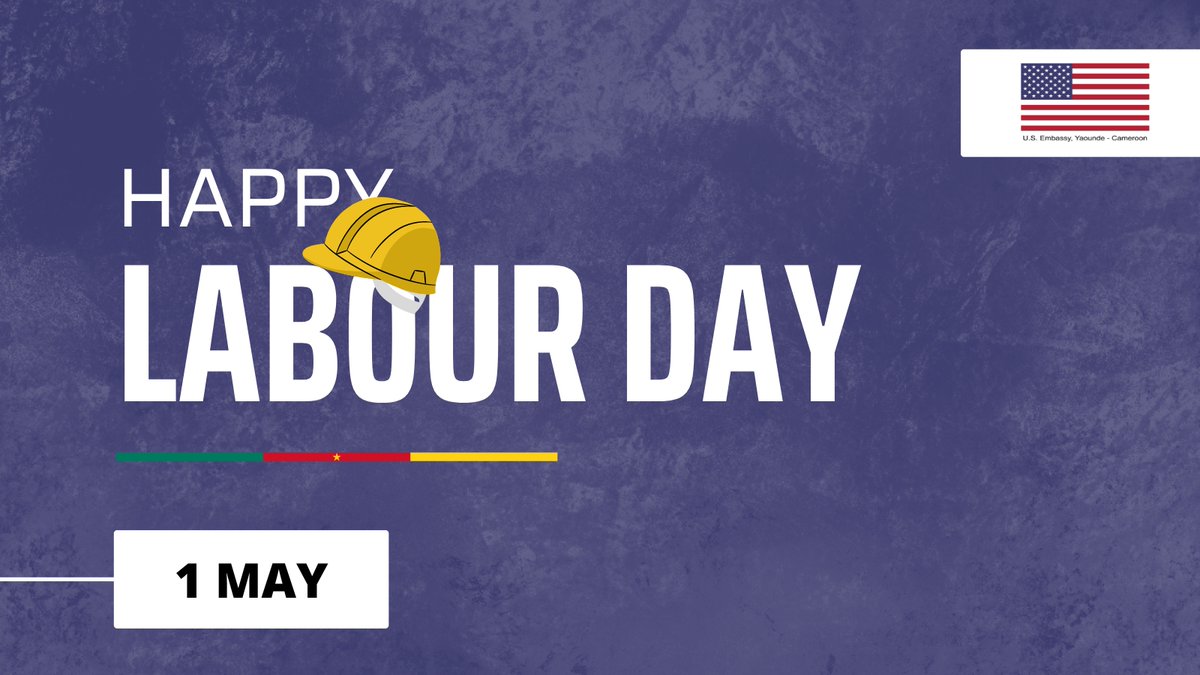 Today, we celebrate the hard work and dedication of workers in Cameroon. Happy #LaborDay! 💪🇨🇲