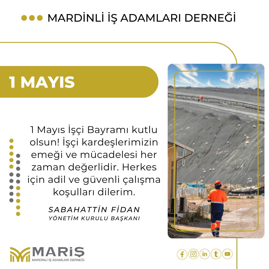 1 Mayıs İşçi Bayramı Kutlu Olsun!