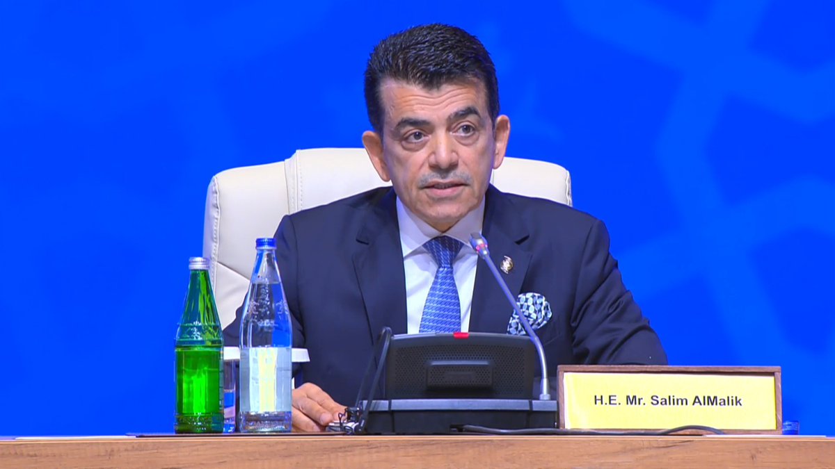 'It is saddening to bear witness to a year described as one with the lowest levels of security and highest of conflicts' - Dr. @SalimAlmalik, #ICESCO DG The 6⃣th World Forum on Intercultural Dialogue in Azerbaijan 🇦🇿 @UNESCO @UNWTO @culture_gov_az @bakuprocess_az #DialogueForum…