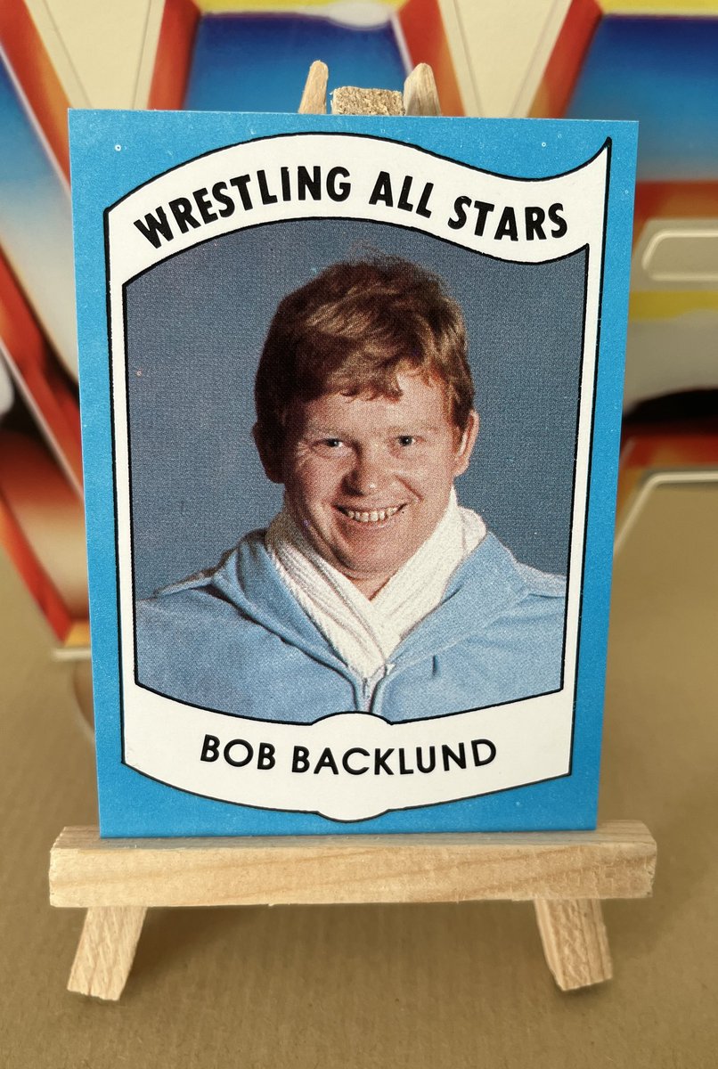 It’s #WrestlingCardWednesday and it’s an honour to add the 2 x WWF World Wrestling Federation champion to the list. Such a great worker and no one could quite apply that chicken wing quite like #BobBacklund