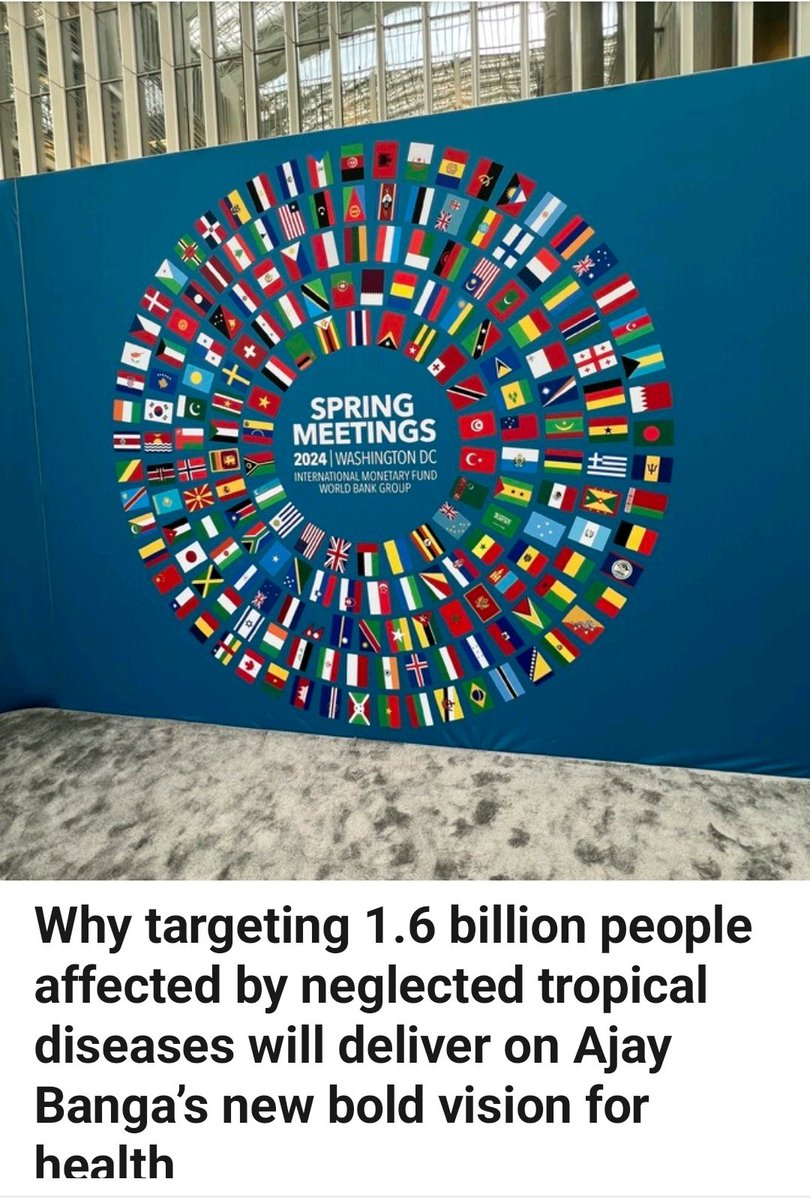 Why targeting 1.6 billion people affected by neglected tropical diseases will deliver on Ajay Banga’s new bold vision for health 👇👇 linkedin.com/pulse/why-targ… Kudos @ThokoPooley 🎉🎉 #beaNTDs #Towards2030 #StrongerTogether