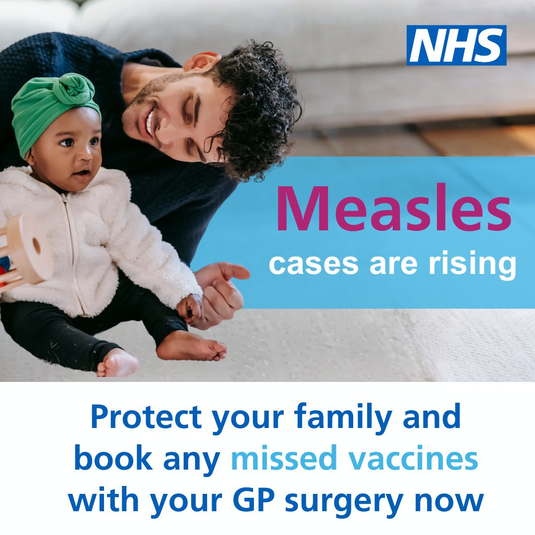 1 in 5 children with measles may need a hospital visit🤒 Vaccination clinics are offering the MMR vaccine for all eligible children who are due or have missed a dose. Details of our local clinics are available on our measles webpage⬇️ orlo.uk/xkTUV