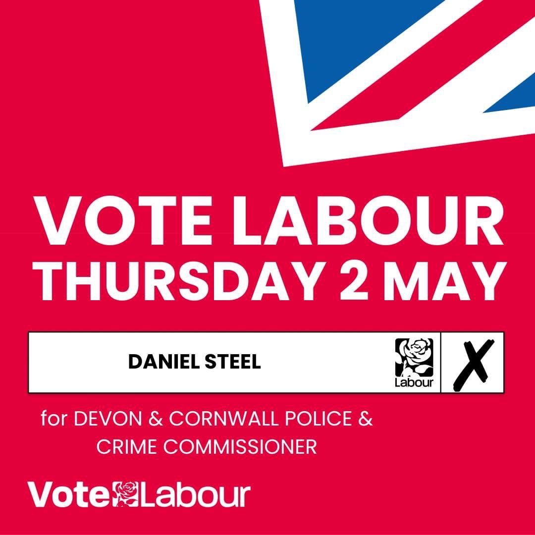 Tomorrow residents across #Devon and #Cornwall have a chance to vote for change. For a safer future for their families and communities. #TakeBackOurStreets