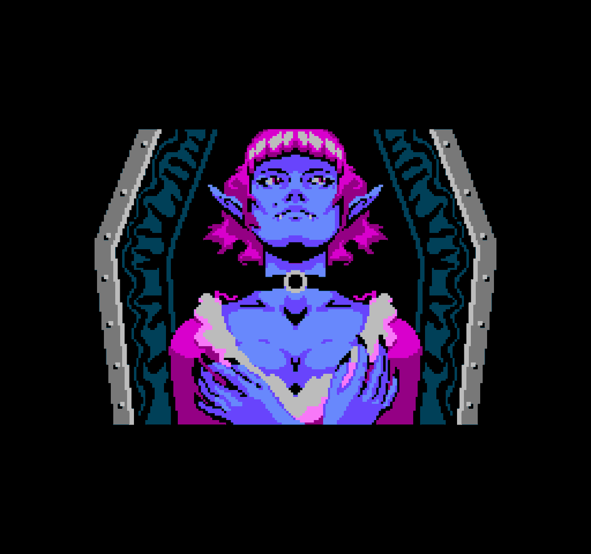 MirokoBG's tweet photo. Vampire from #demonThrottle #pixelart #gamedev https://t.co/lQFwWuwxI2
