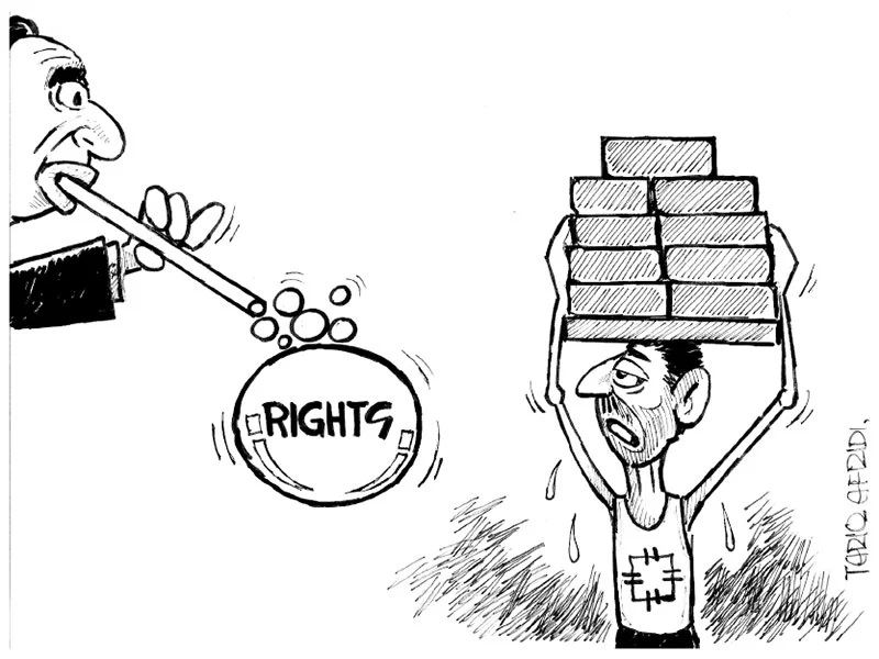 Today's editorial cartoon by Tariq Afridi. For more: e.thenews.com.pk #TheNews