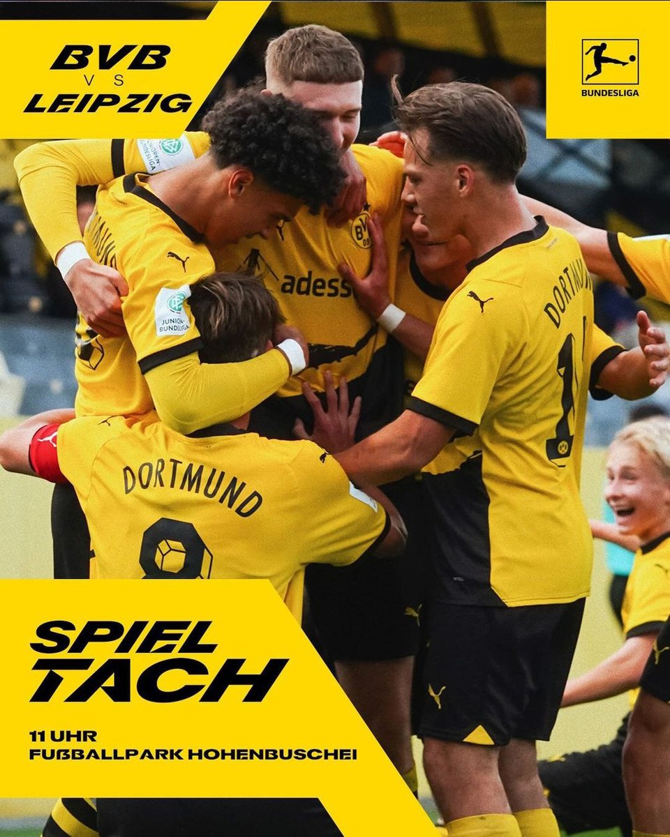 Es wird Zeit Dosen zu zertreten.

Borussia Dortmund U17 VS RasenBallsport Leipzig U17
B-Junioren Bundesliga Halbfinale

#BVB #BVBU17
#BVBRBL

youtube.com/live/l4tMdacfs…