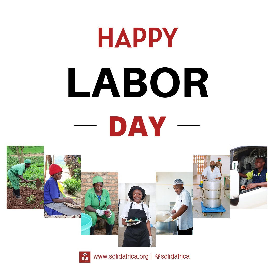 Happy Labor Day! 🎉 
Today we recognize the incredible contributions of our diverse and dedicated Solid'Africa staff. Your hard work and professionalism enable us to provide nutritious meals to 1,700 patients every single day, three times a day. 
Your tireless efforts are crucial