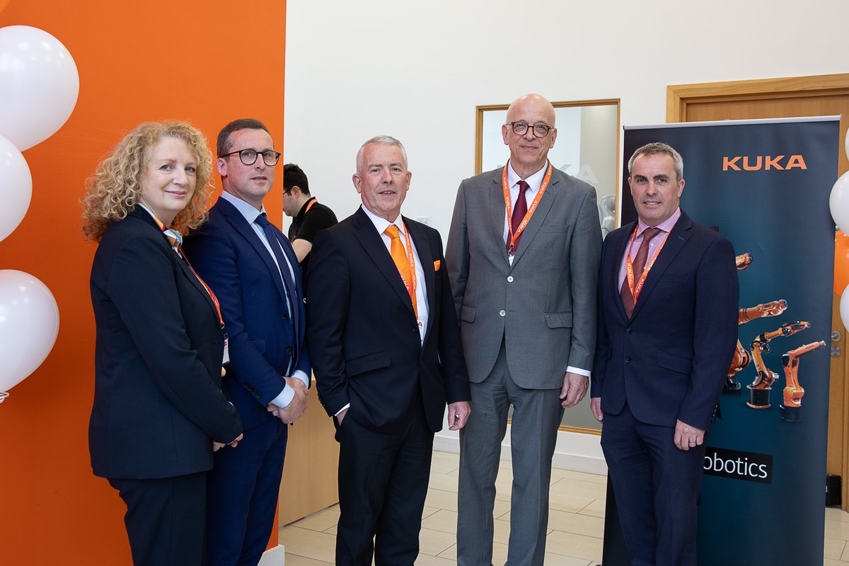 Congratulations to Brian Cooney at #KUKA for a great event on the 10th anniversary of KUKA in Dundalk and the opening of their expanded facilities. #IDA Ireland.