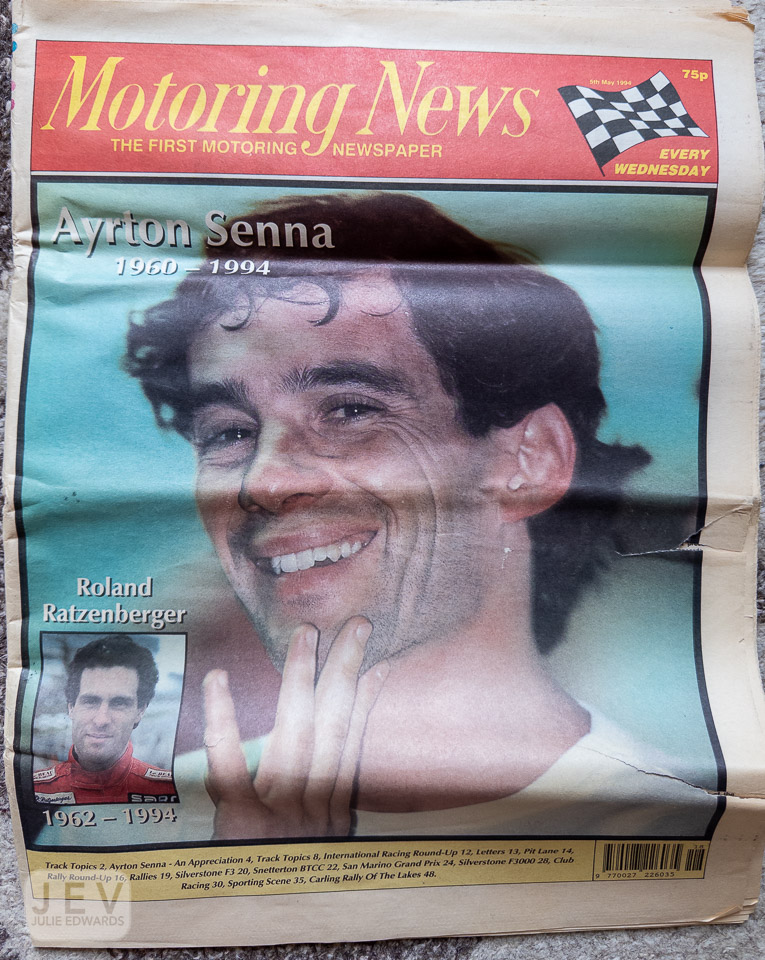 30 years.... Senna is still the greatest pilot I have witnessed in a Formula 1 car and IMHO still the GOAT ... Sorely missed... Most people know I am not a hoarder but I still have my copy of that week's Motoring News #Senna30