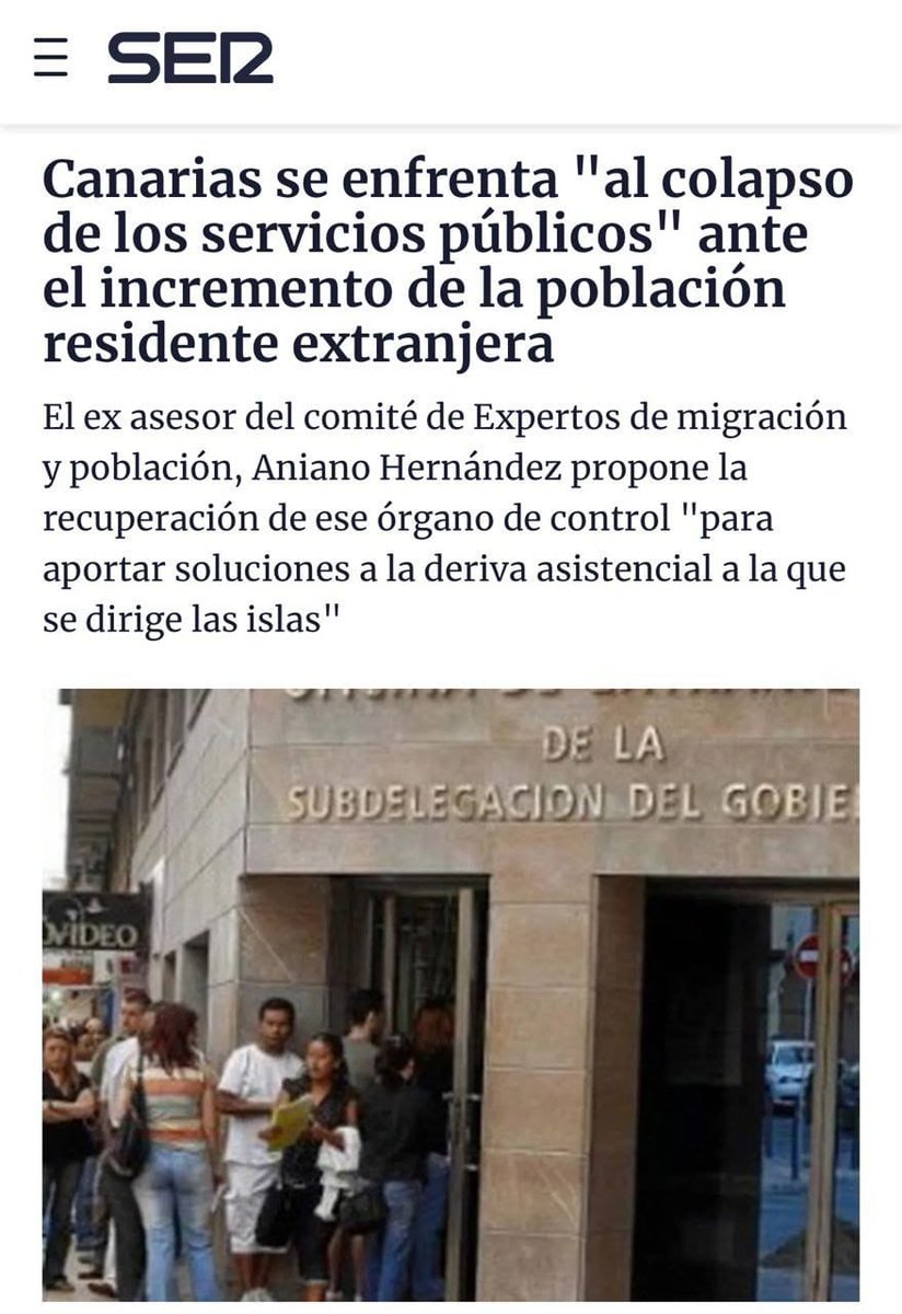 Las pateras aéreas no paran.

' #Canarias se enfrenta al colapso de los servicios públicos ante el incremento de la población RESIDENTE extranjera'

#canariastieneunlimite
#canariasseagota