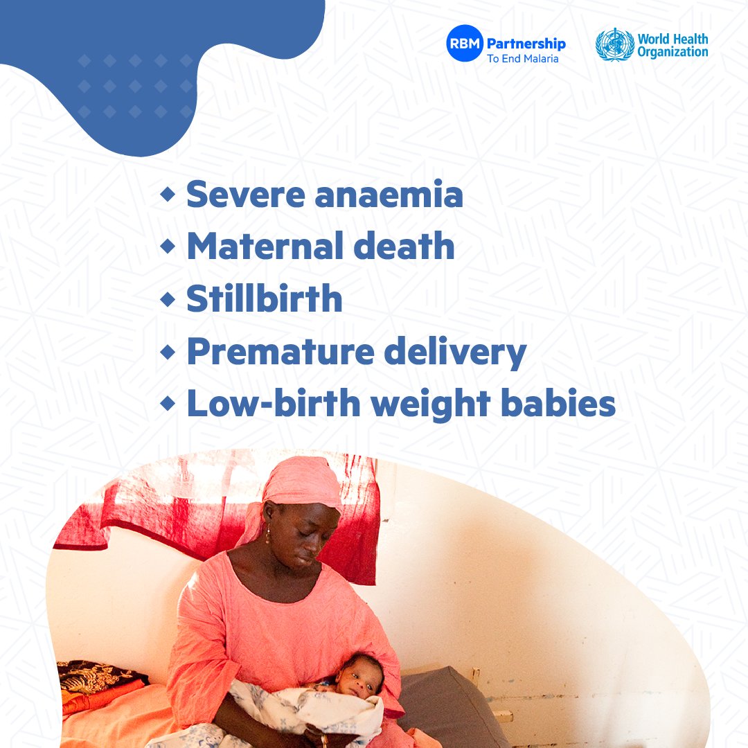 WHOAFRO's tweet photo. Pregnancy weakens immunity to #malaria, heightening risks for the mother and the baby. 

If left untreated, malaria in pregnancy can cause👇🏿: https://t.co/ZKN7Vyk6M5