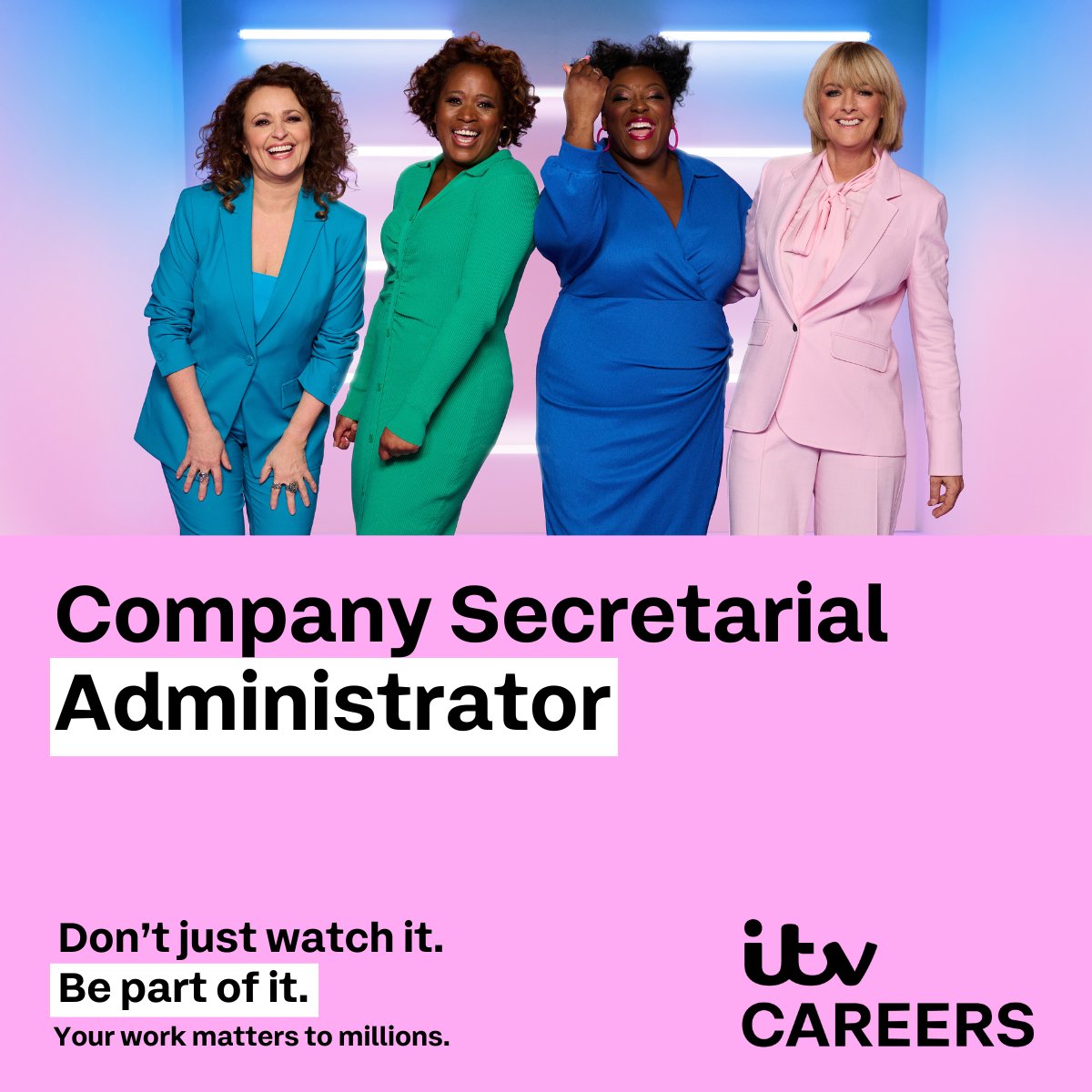 As part of the Group Secretariat team, we are looking for a Company Secretarial Administrator to join us and provide vital support to all members of the team. Find out more here: itvjobs.referrals.selectminds.com/jobs/company-s… #ITVCareers #Hiring #AdministratorJobs