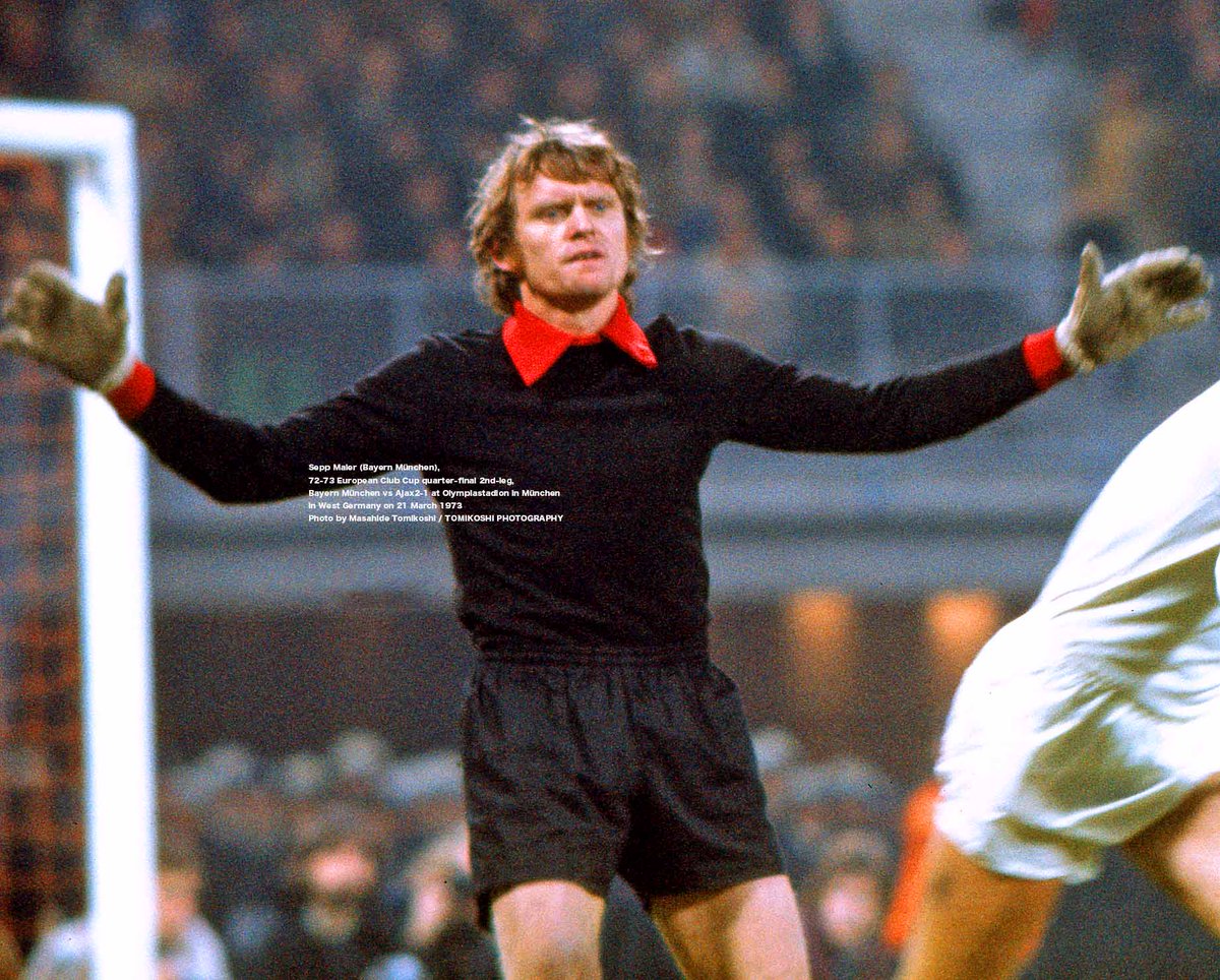 Sepp Maier (Bayern München) 72-73 European Club Cup quarter-final 2nd-leg, Bayern München vs Ajax2-1 at Olympiastadion in München in West Germany on 21 March 1973 Photo by Masahide Tomikoshi / TOMIKOSHI PHOTOGRAPHY