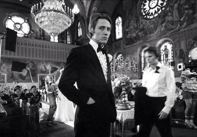 Christopher Walken on the set of THE DEER HUNTER (1978).