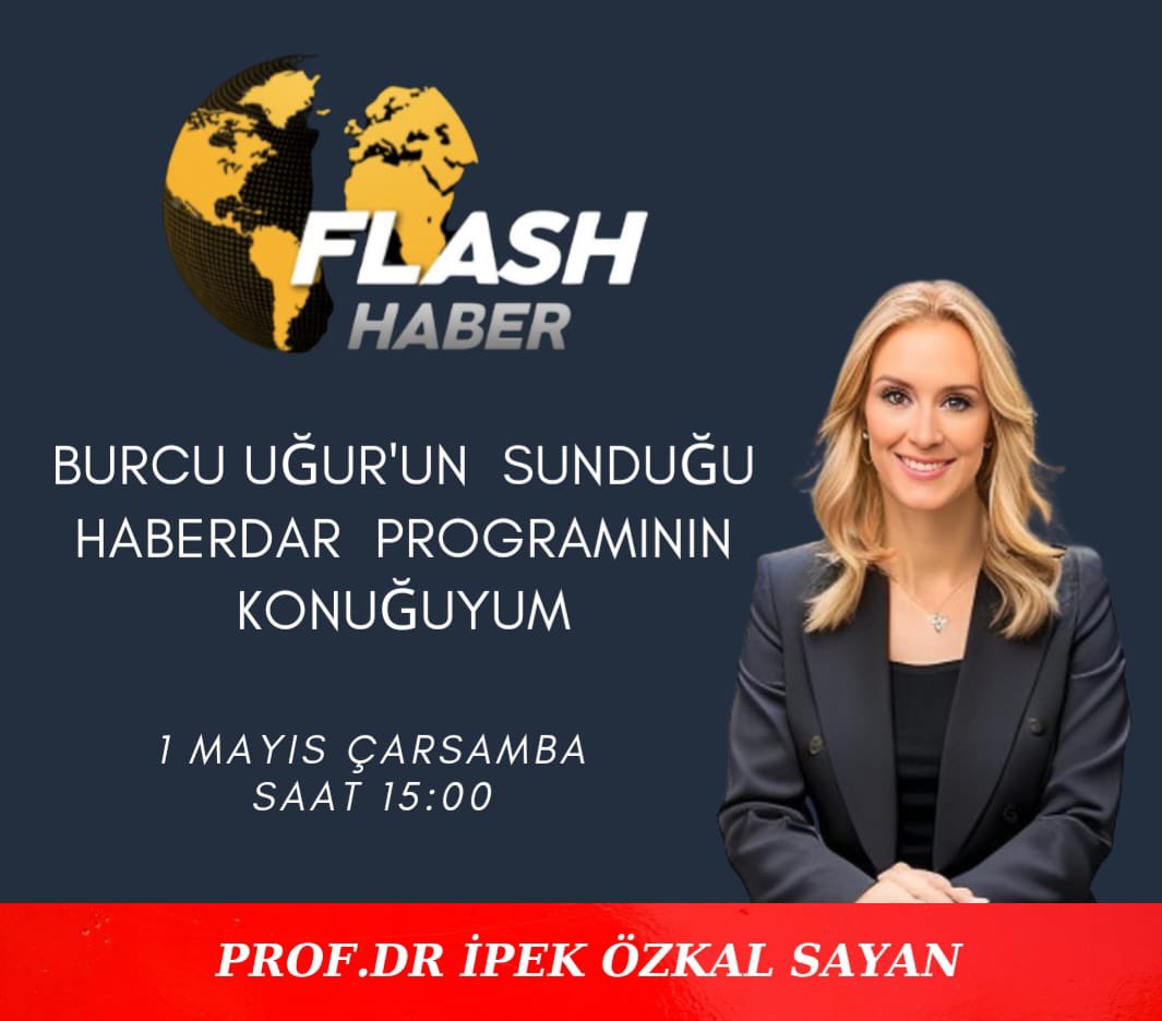 Bugün Sayın Burcu Uğur’un sunduğu Haberdar programının konuğuyum. Saat 15:00’de görüşmek üzere… @_BurcuUgur_ @flashhabertvcom