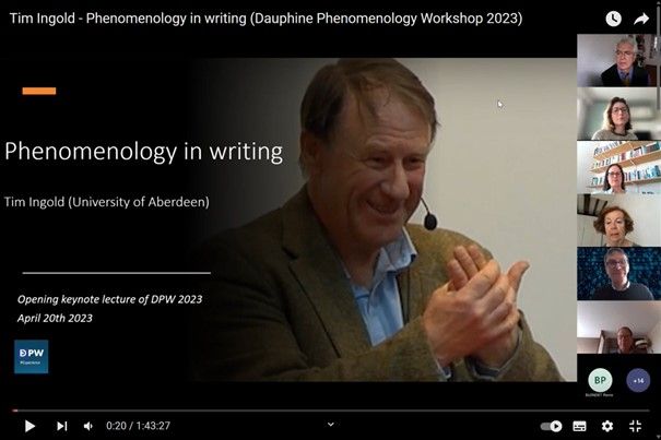 📽 Want to re-live the keynote lecture of Tim Ingold about 'Phenomenology in writing' at #DPW2023? Another great archive: lnkd.in/ewEr-fXM #Phenomenology #Writing #Ethnography