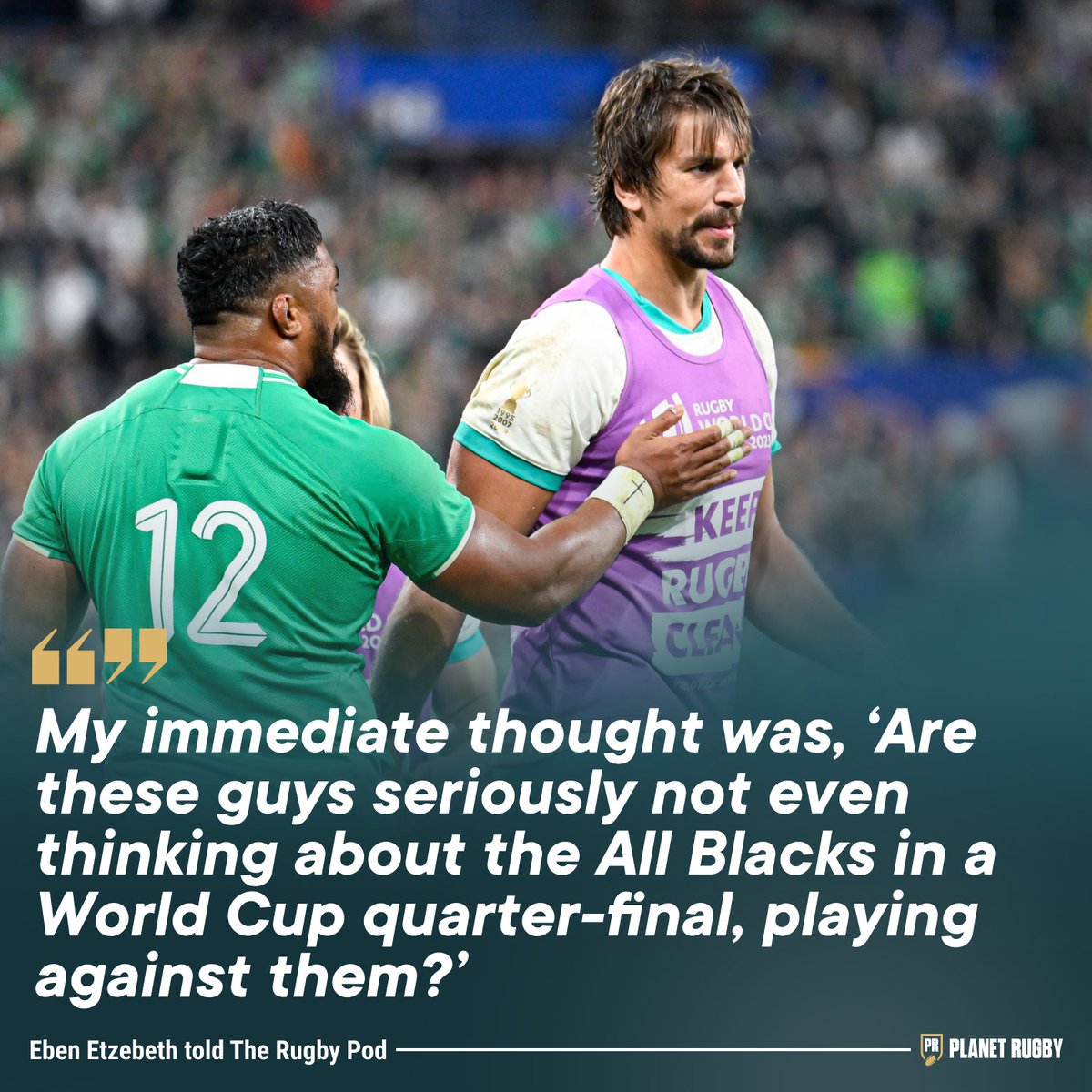 🇿🇦 The Springbok revealed some interesting post-match remarks from Ireland players at the #RWC2023. 

👇 Full story below.