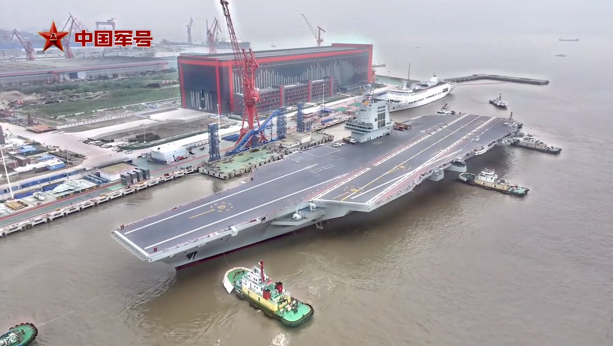 DavidWangPLA's tweet photo. #Type003 ‘Fujian’ Aircraft Carrier https://t.co/WGAsSQAFz0