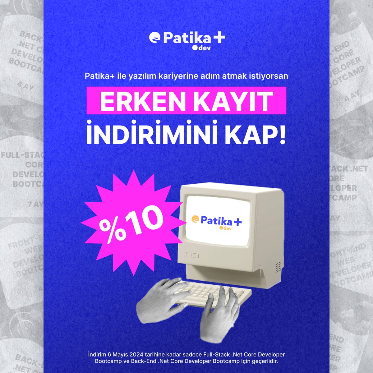 Erken kayıt indirimleri başladı, %10 indirimi kaçırma! 🥳 🔗 patika.dev/patikaplus/pat… Mentör desteği, günlük toplantılar, soft-skill atölyeleri, gerçek projeler ve daha fazlasıyla yazılım alanında kendini geliştir. ⚡ Patika+ ile yazılım kariyerini hızlandır! 🔥 Sadece…