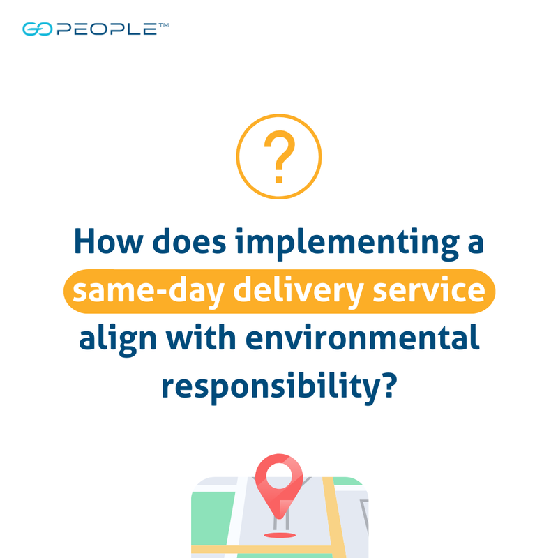 🌍 As an environmentally responsible business, incorporating a same-day delivery service can reduce your carbon footprint by consolidating orders, cutting down the need for multiple delivery vehicles.

#GoPeople #SameDayDelivery #DeliverySolution #BusinessDelivery